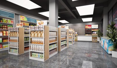 现代超市3D模型下载